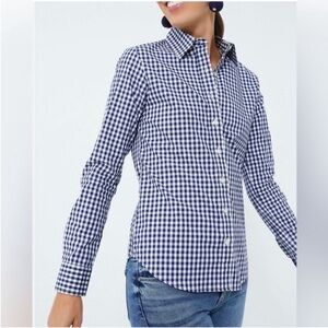 NWT Untuckit women’s checked shirts belleza blue white button up